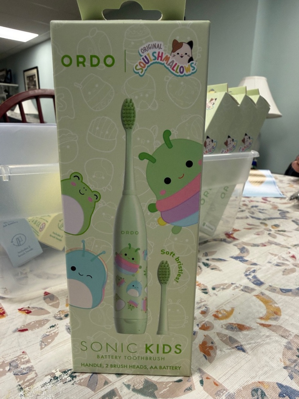 ORDO Sonic Kids Electric Toothbrush - Green Squishmallows Retired